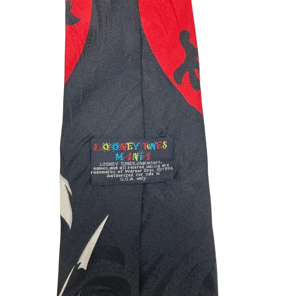 Looney Tunes Mania Sylvester Tweety Cartoon Vintage Novelty Necktie Polyester